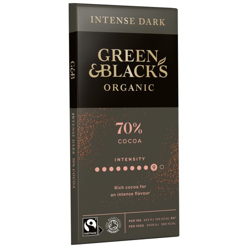 Green & Black's 70% Organic Dark Chocolate Bar
