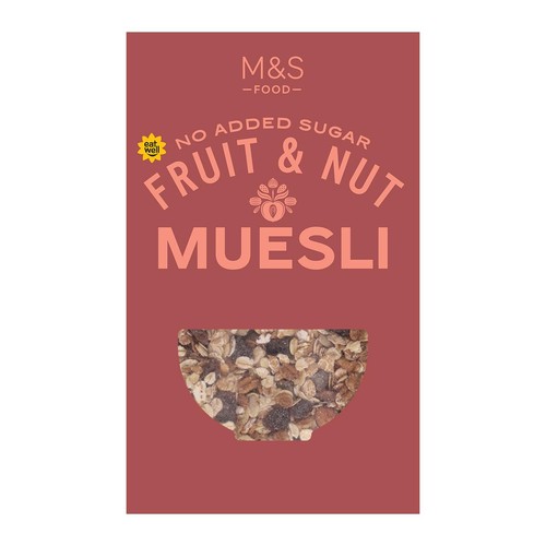 M&S No Added Sugar Fruit & Nut Muesli