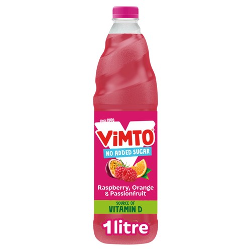 Vimto Remix Raspberry, Orange & Passionfruit Squash
