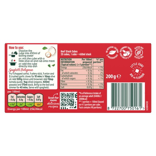 Knorr 20 Beef Stock Cubes