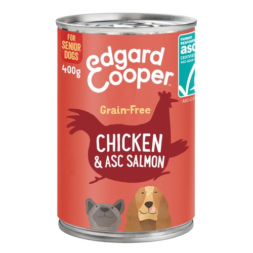 Edgard & Cooper Senior Grain Free Wet Dog Food with Chicken & Salmon