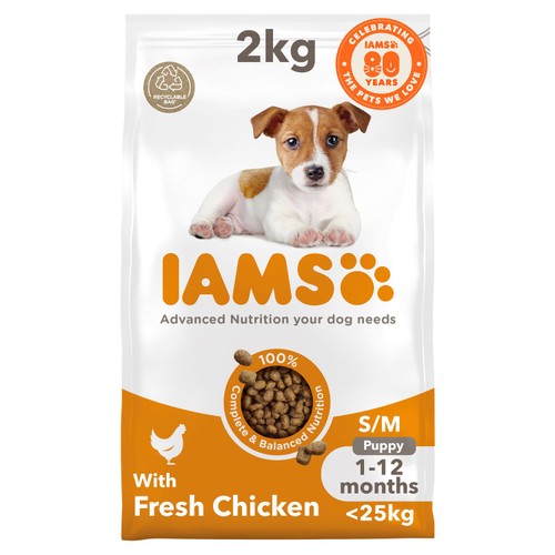 IAMS Advanced Nutrition Puppy Food Small/Medium Breed with Fresh Chicken