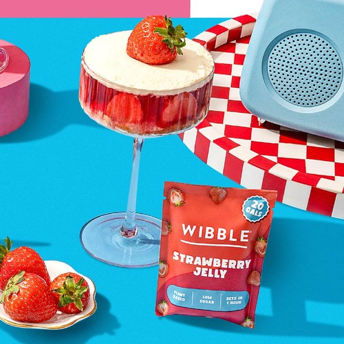 Wibble Plant-based Strawberry Jelly Crystals