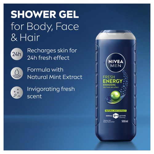 NIVEA MEN Energy Shower Gel