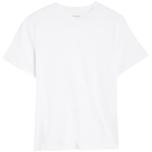 M&S Womens Collection Pure Cotton Everyday Fit T-Shirt, 16, White