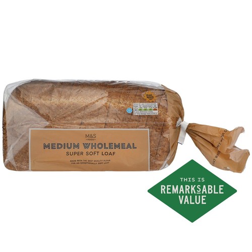 M&S Super Soft Wholemeal Medium Sliced Bread