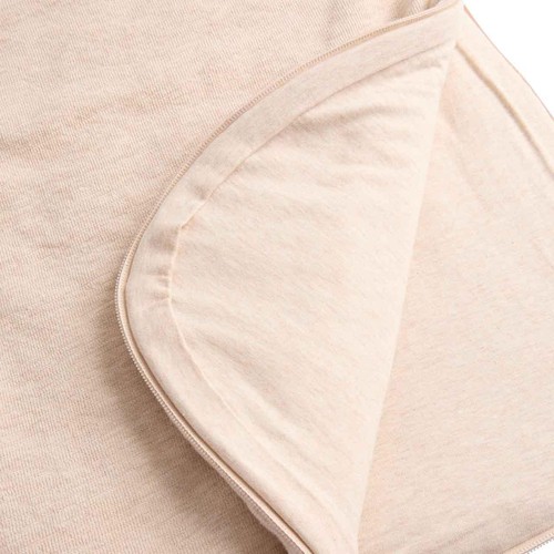 M&S Unisex Pure Cotton Ribbed Sleeping Bag, 18-36 M, Oatmeal