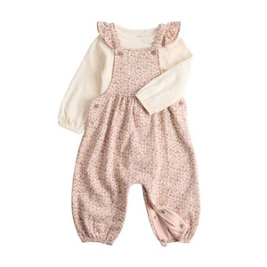Ditsy Dungaree, 12-18 Months, Pink