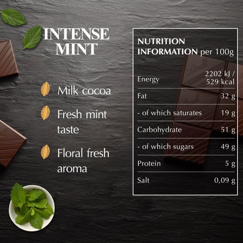 Lindt Excellence Dark Mint Chocolate Bar