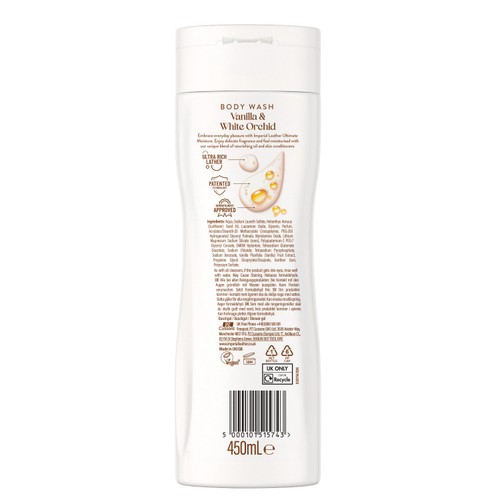 Imperial Leather Ultimate Moisture Vanilla & White Orchid Body Wash