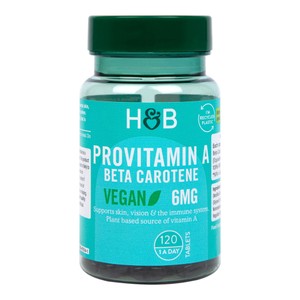 Holland & Barrett ProVitamin A Beta Carotene 6mg Vegan Tablets