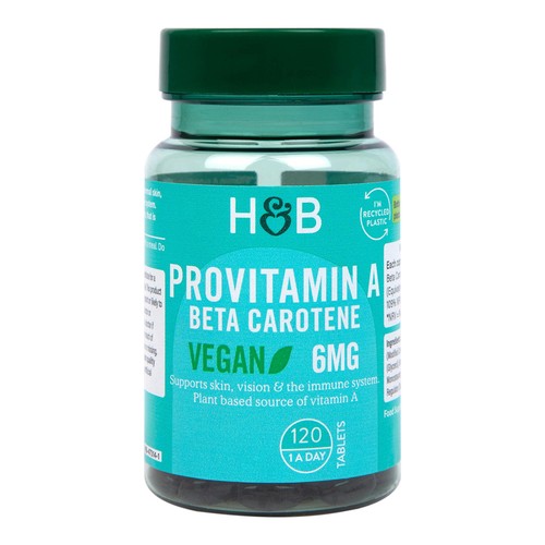 Holland & Barrett ProVitamin A Beta Carotene 6mg Vegan Tablets