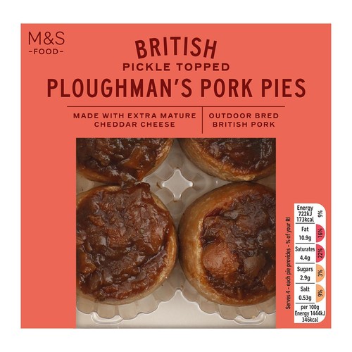 M&S British 4 Mini Pickled Topped Pies