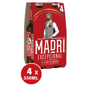 Excepcional Premium Lager Beer Bottle 4 x 330ml