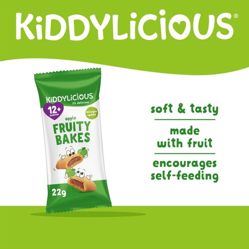 Kiddylicious Apple Fruity Bakes Baby Snacks Multi
