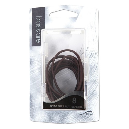 Flat Snag Free Hair Bands, Brown