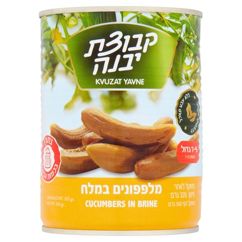 Kvuzat Yavne Cucumbers in Brine 7-9, 560g Kvuzat Yavne Cucumbers in Brine 7-9, 560g