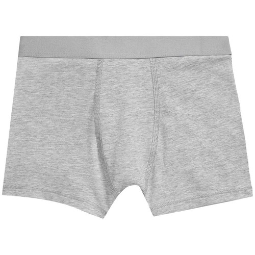 M&S Boys Grey Cotton Plain Trunks 6-7 Years, 5 Pack