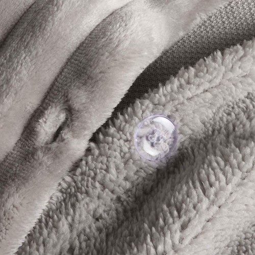 M&S Cloud Fleece Bedset, King, Grey