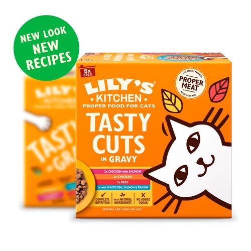 Lily's Kitchen Tasty Cuts in Gravy Mixed Multipack Wet Food for Cats