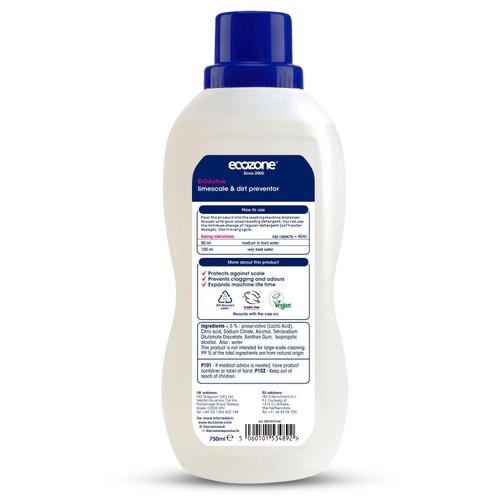 Ecozone BIOActive Limescale & Dirt preventor
