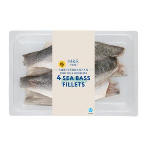 M&S 4 Sea Bass Fillets