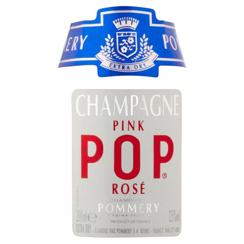 Pommery Pink POP Small Bottle Champagne - Ocado, image size:500x500