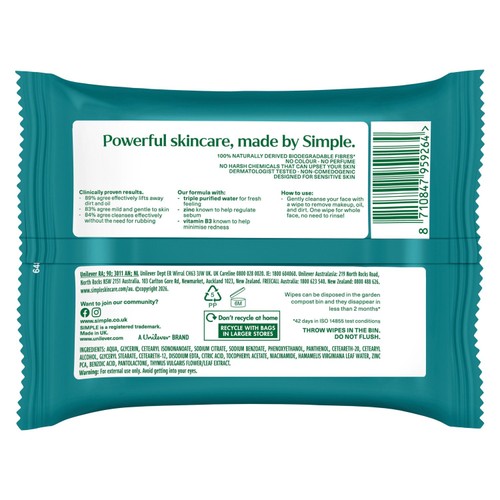 Simple Wipes Daily Detox Matte