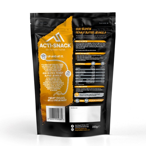 Acti-Snack High Protein Peanut Butter Granola