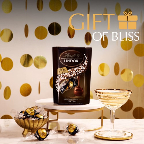 Lindt Lindor Extra Dark Chocolate Truffles Box