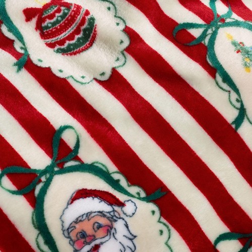 Catherine Lansfield Christmas Vintage Stripe Throw