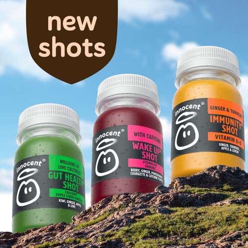 Innocent Wake Up Berry Ginger Pomegranate Courgette & Cayenne Pepper Shot
