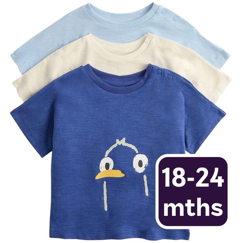 M&S Seaside Animal Print Tops, 18-24 Months, Blue