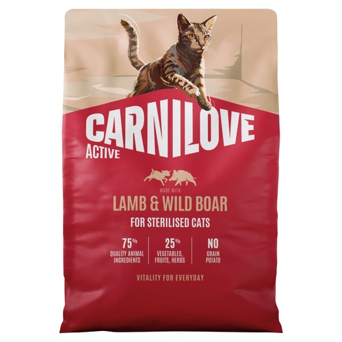 Carnilove Active Lamb & Wild Boar Cat Food