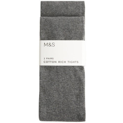 M&S School Tights New 4-5 Y Grey