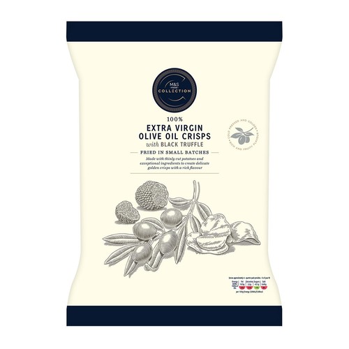 M&S Collection Extra Virgin Olive Oil Crisps With Black Truffle