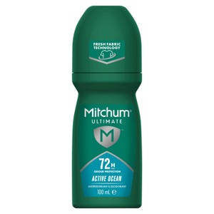 Mitchum Ultimate 72hr Odor Protection Active Ocean Roll On 100ml