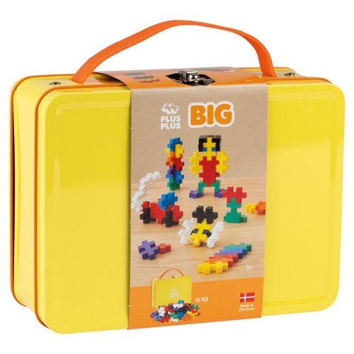 Plus-Plus Big Metal Yellow Suitcase 70pc