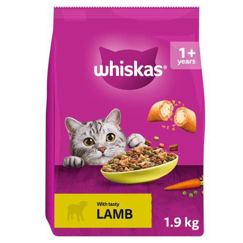 Whiskas Adult 1+ Cat Food Dry with Lamb
