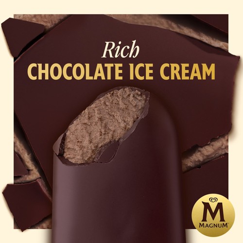 Magnum Collection Intense Dark Chocolate Ice Cream Sticks