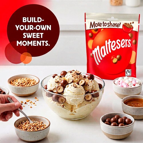 Maltesers Milk Chocolate & Honeycomb Sharing Pouch Bag Fairtrade