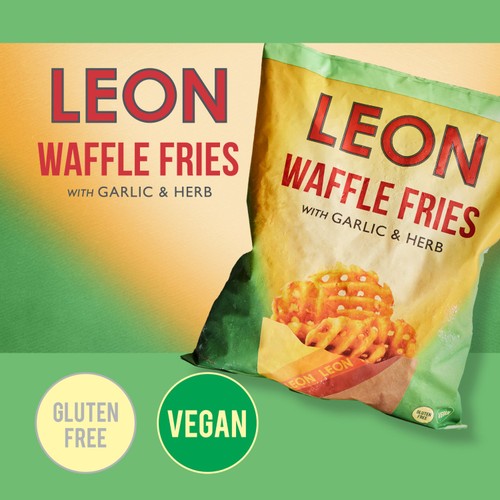 LEON Garlic & Herb Waffle Fries