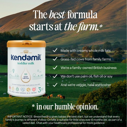 Kendamil 3 Toddler Milk Powder, 12-36 mths