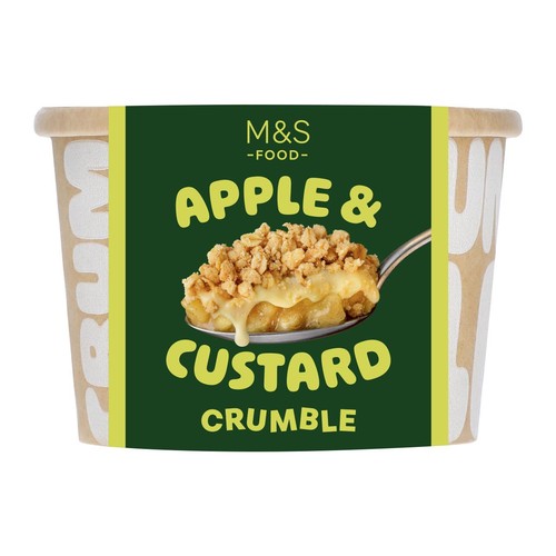 M&S Apple & Custard Crumble Pot