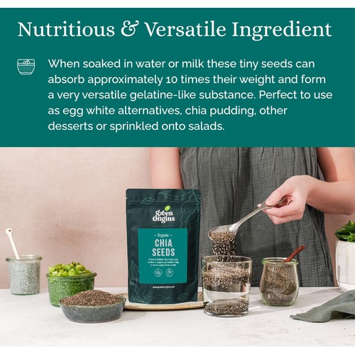 Green Origins Organic Raw Chia Seeds