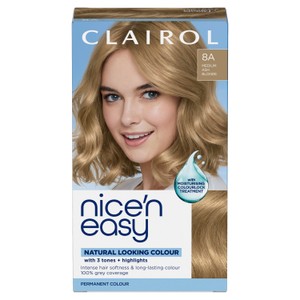 Clairol Nice'n Easy Creme Permanent Hair Dye - 8A Medium Ash Blonde