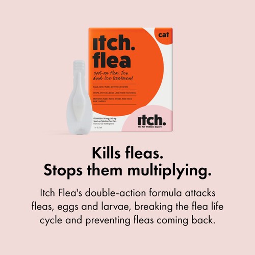 Itch Flea Cat Spot-On Flea & Tick treatment (1kg+)