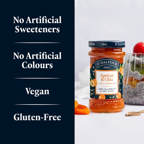 St Dalfour Apricot & Chia Fruit Spread