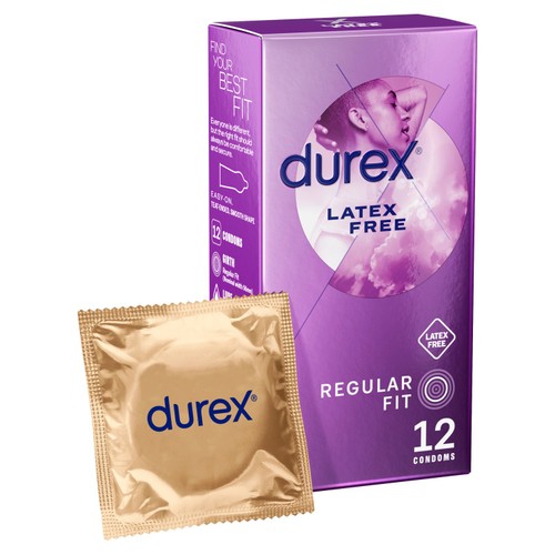 Durex Latex Free Condoms With Silicone Lube Regular Fit