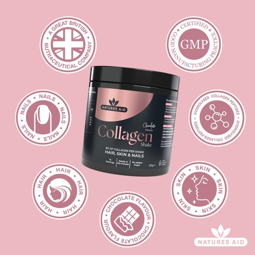 Natures Aid Collagen Chocolate Shake